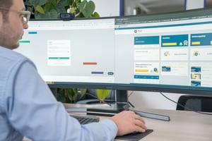 Bildschirm mit SPEDIFORT-Oberfläche